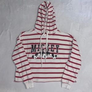 disney mickey mouse cropped hoodie